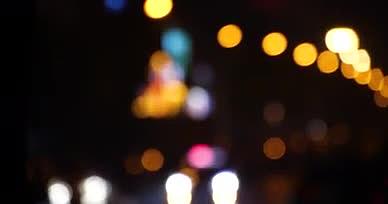 4K夜晚光影光晕五光十色霓虹灯光城市光影视频的预览图
